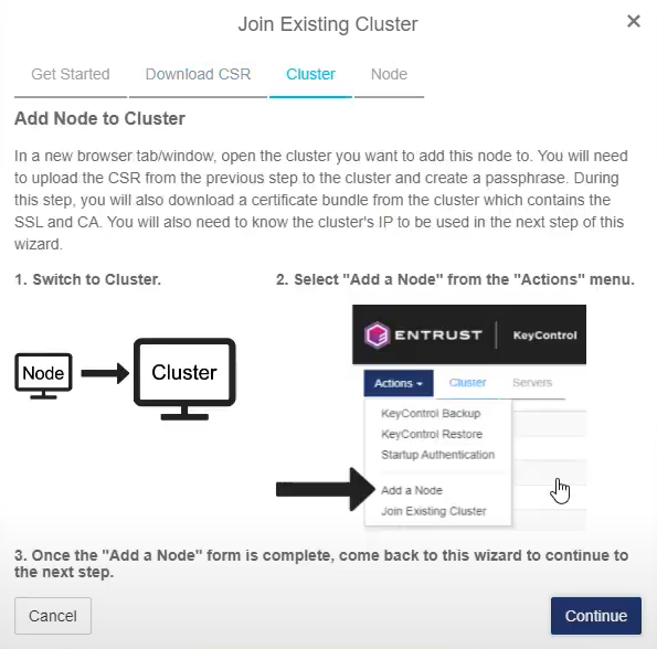 Join Existing Cluster KeyControl