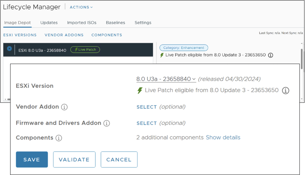 Figure 3: ESXi Live Patching